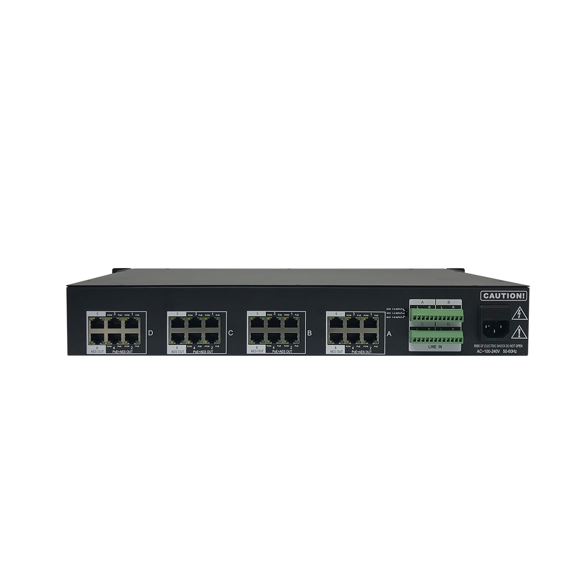 POE PAS816 V2.0 网线通数字音频主机